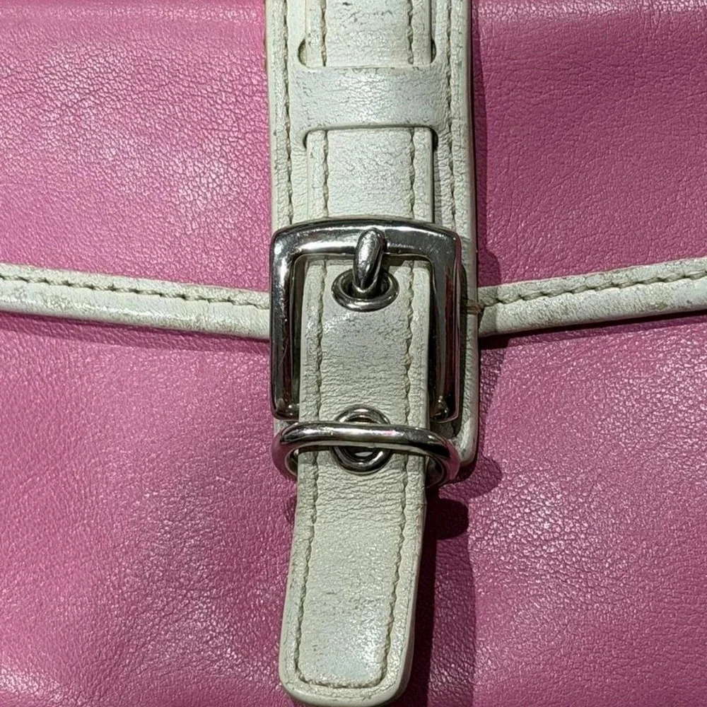 Vintage Coach pink wristlet